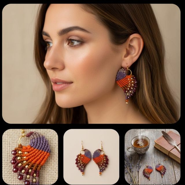 Aretes Alitas Atardecer