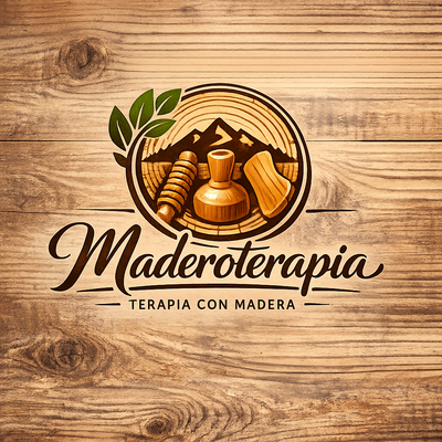 Logo de Masajeadores en madera